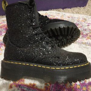 SOLD Dr Doc Marten Jadon Glitter Creeper Platform
